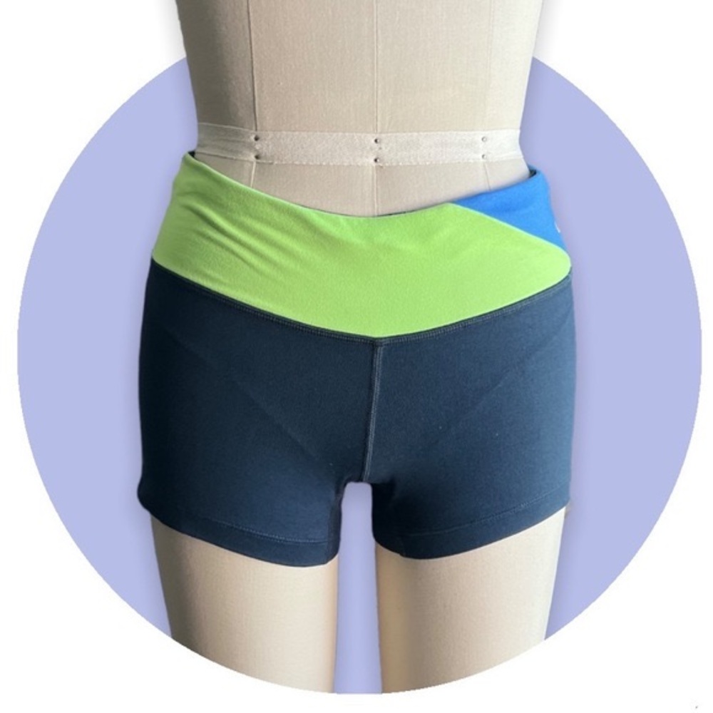 Nike Green / Blue Women’s Dri-Fit Athletic Shorts